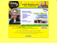 Tablet Screenshot of cobbrealty.com